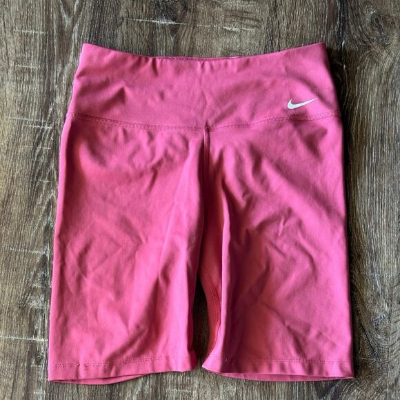 Nike Pink DriFit Biker Shorts Size Small - Picture 1 of 5